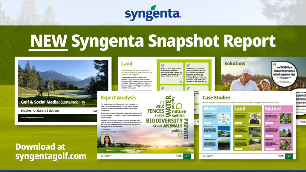 Syngenta Snapshot report - Golf & Social Media: Sustainability